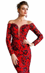 2 of 2 MNM Couture F00564 Red