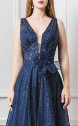 3 of 3 MNM Couture F00625 Navy/Nude