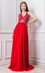 1 of 4 MNM Couture F6198 Red