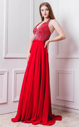2 of 4 MNM Couture F6198 Red