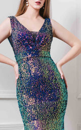 4 of 4 MNM Couture F6237 Emerald Green