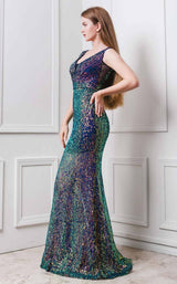 2 of 4 MNM Couture F6237 Emerald Green