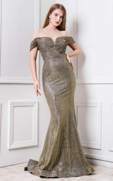 1 of 4 MNM Couture F7541 Gold