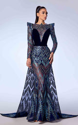 1 of 2 Reverie Couture FW44 Turquoise/Black