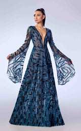 1 of 2 Reverie Couture FW49 Turquoise/Black