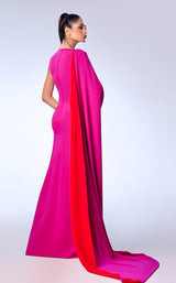 3 of 3 Reverie Couture FW53 Fuchsia-Red