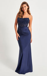 1 of 4 Faviana 11081 Dark Navy
