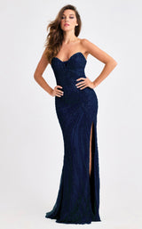 14 of 14 Faviana 11408 Navy