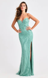 2 of 14 Faviana 11408 Seafoam