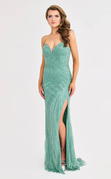 6 of 14 Faviana 11408 Seafoam