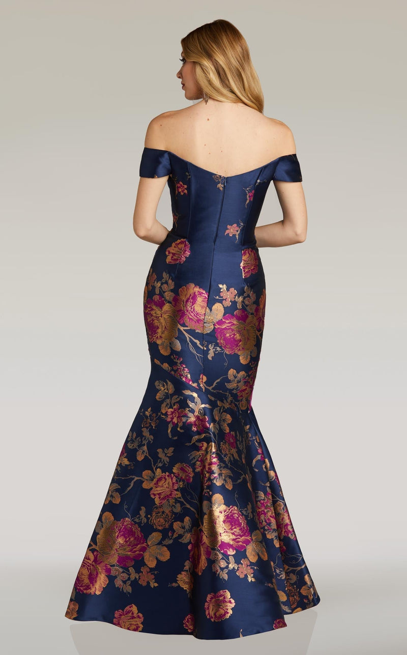 feriani evening dresses Feriani Couture 18268 - Asymmetric Neck Mikado Evening Gown 12 / Silver
