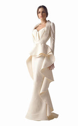 1 of 2 MNM Couture G0743 White