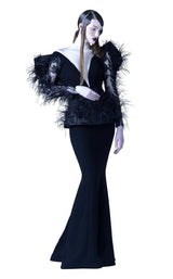 1 of 4 MNM Couture G0898 Black