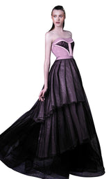 1 of 4 MNM Couture G1017 Black-Nude