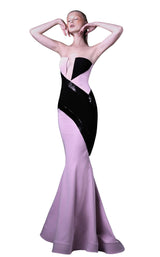 1 of 4 MNM Couture G1044 Pink/Black