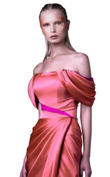 3 of 4 MNM Couture G1052 Fuchsia