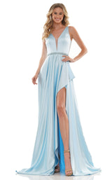 1 of 8 Colors Dress G1073 Dress Light-Blue