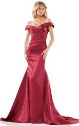 3 of 4 Colors Dress G1080 Burgundy