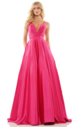 3 of 4 Colors Dress G1089 Hot Pink
