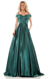 3 of 5 Colors Dress G1096 Deep Green
