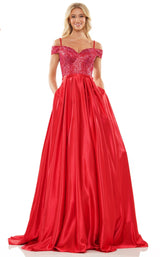 1 of 5 Colors Dress G1096 Red