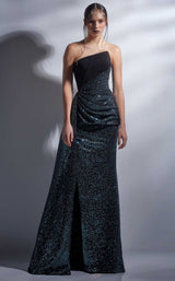 1 of 4 MNM Couture G1251 Black/Green