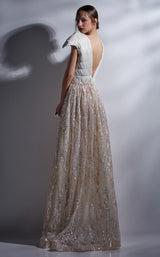 2 of 3 MNM Couture G1272 Beige-White