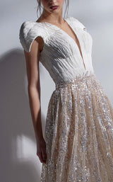 3 of 3 MNM Couture G1272 Beige-White