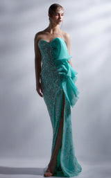 1 of 3 MNM Couture G1281 Aqua