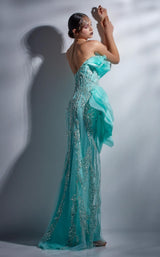 2 of 3 MNM Couture G1287 Aqua