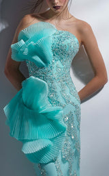 3 of 3 MNM Couture G1287 Aqua