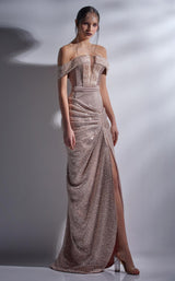 1 of 3 MNM Couture G1290 Champagne