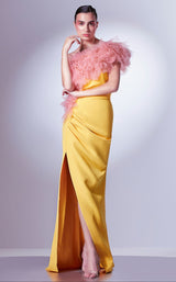 1 of 4 MNM Couture G1301 Yellow