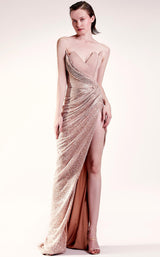 1 of 5 MNM Couture G1422 Beige