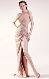 2 of 5 MNM Couture G1422 Beige