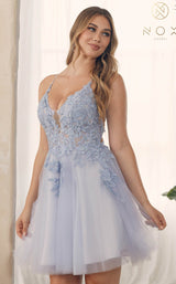 13 of 28 Nox Anabel G785 Dress Periwinkle