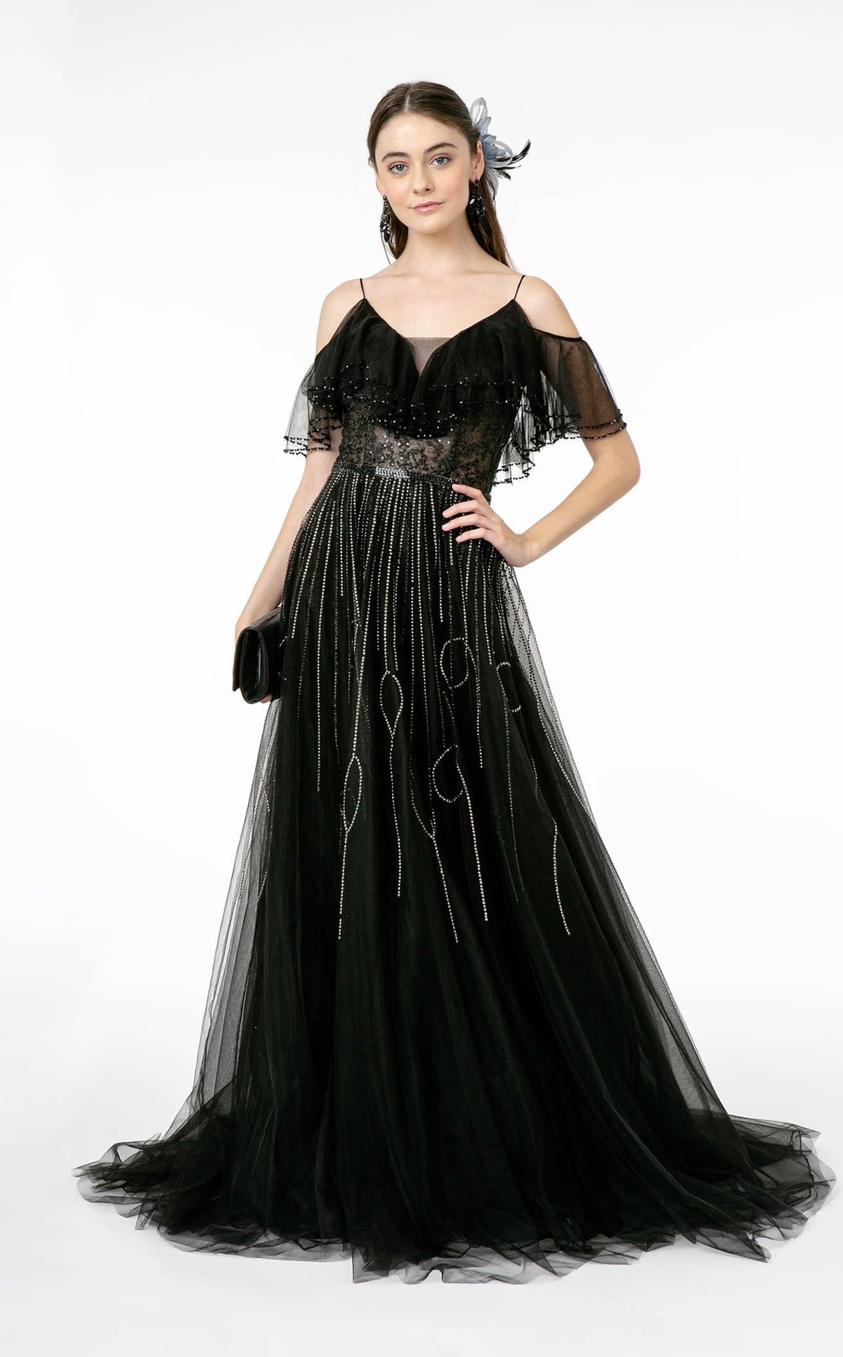 chinese dress ladies GLS by Gloria GL3027 Prom Dress - Rose Gold main image 0