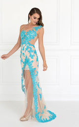 2 of 7 Elizabeth K GL2051 Turquoise/Nude