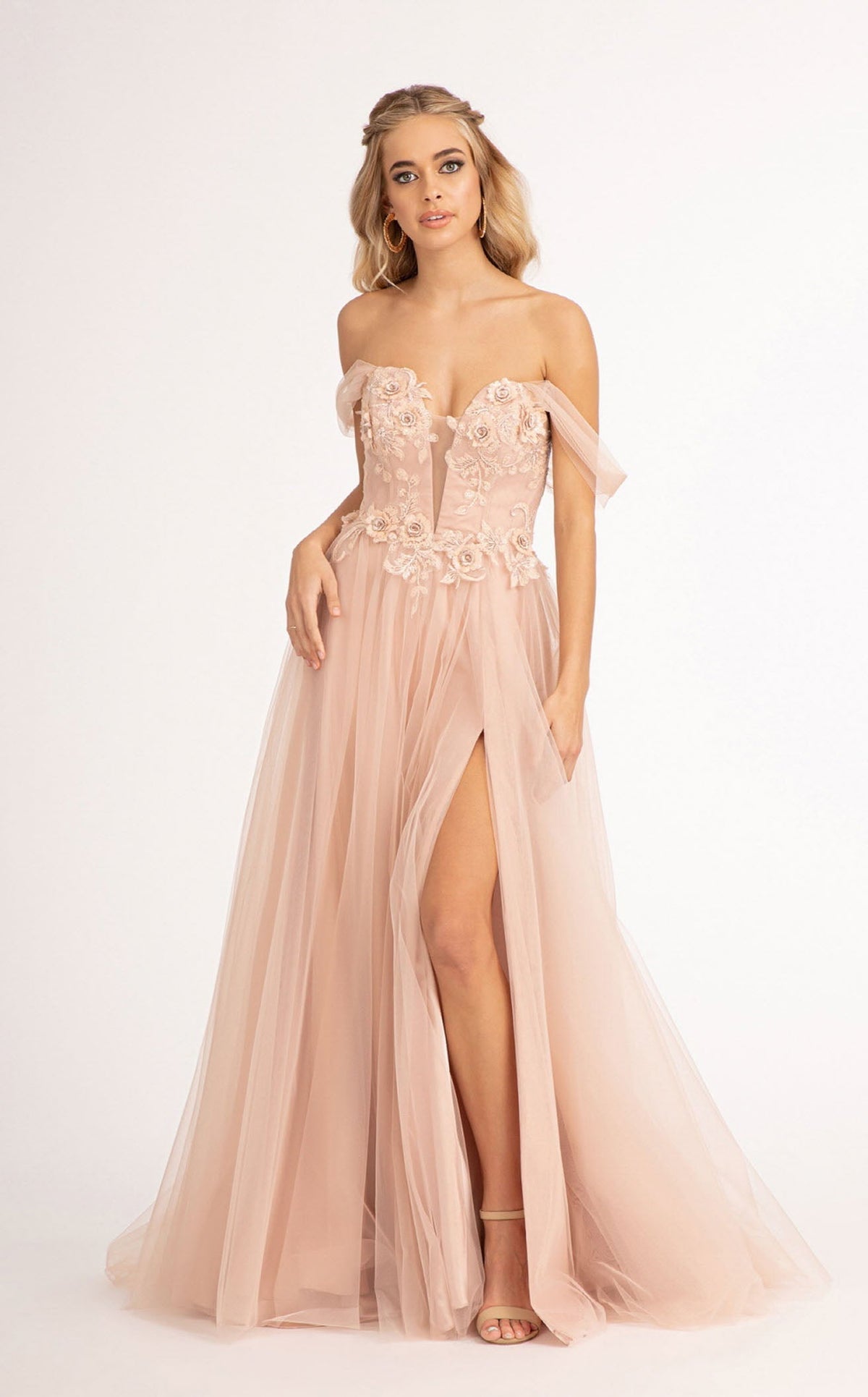 GLS by Gloria GL3007 Prom Dress - Rose Gold | NewYorkDress