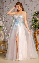 1 of 4 GLS by Gloria GL3251 Blue/Peach