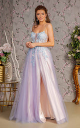 1 of 4 GLS by Gloria GL3252 Smoky Blue/Peach