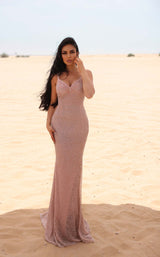 2 of 2 Chic and Holland HF110063 Blush/Silver
