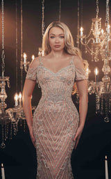2 of 3 Chic and Holland HF110111 Blush/Silver