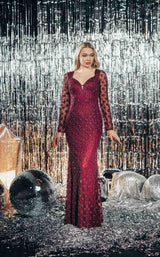 1 of 2 Chic and Holland HF110112 Burgundy