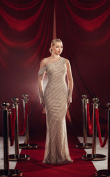1 of 2 Chic and Holland HF110160 Nude/Silver
