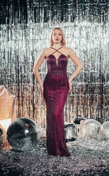 1 of 2 Chic and Holland HF110222 Burgundy