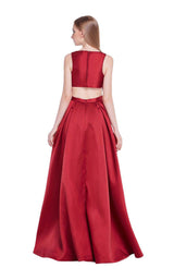 4 of 8 Jadore J14043 Burgundy