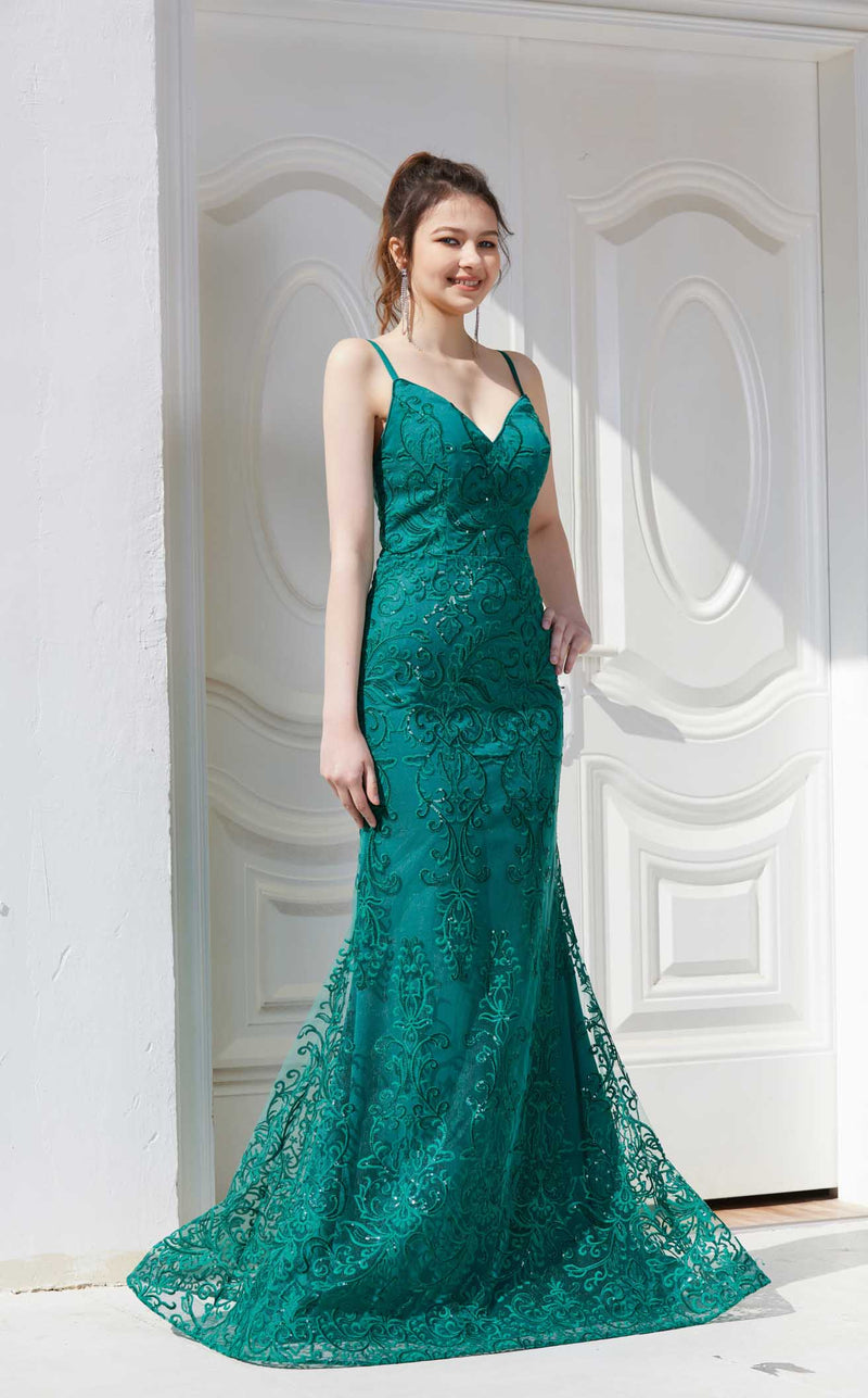 jadore emerald green dress Jadore: J25019