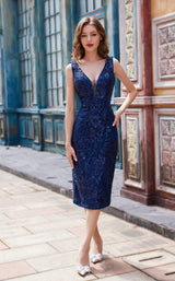 1 of 7 Jadore J22063 Navy