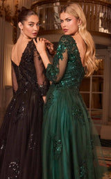 6 of 7 Ladivine J883 Black&Emerald